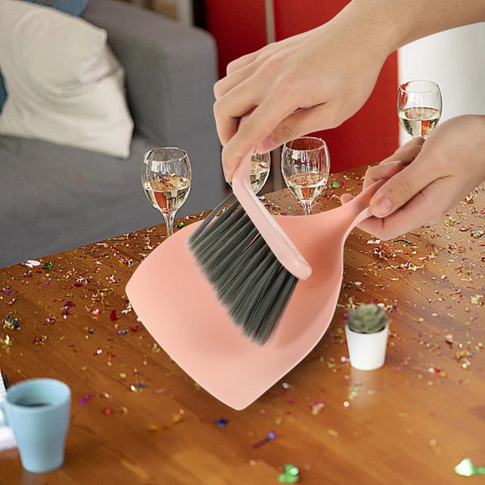 Desktop Cleaning Broom Small Dustpan Set and Multi-function Mini