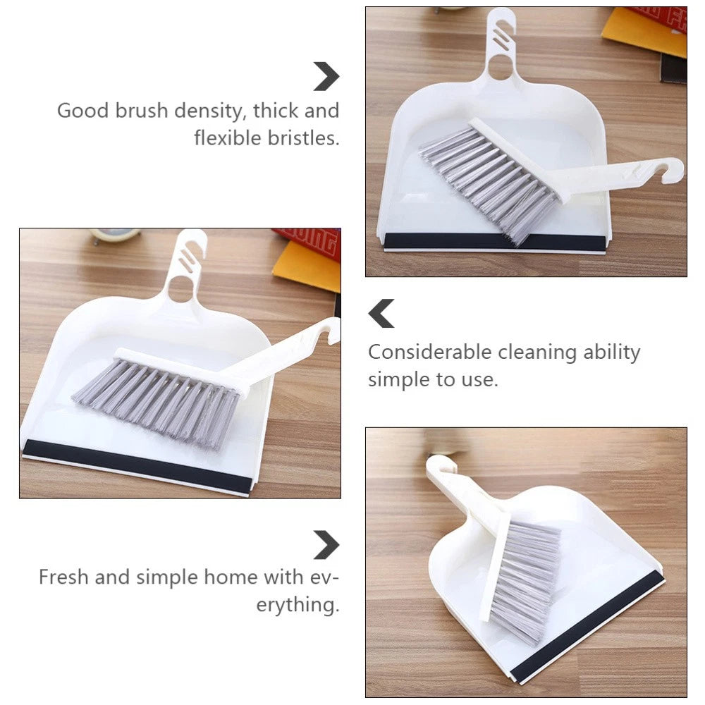 2 Sets Kitchen Cleaning Mini Dustpan and Brush Broom Child Small Accessory Hand