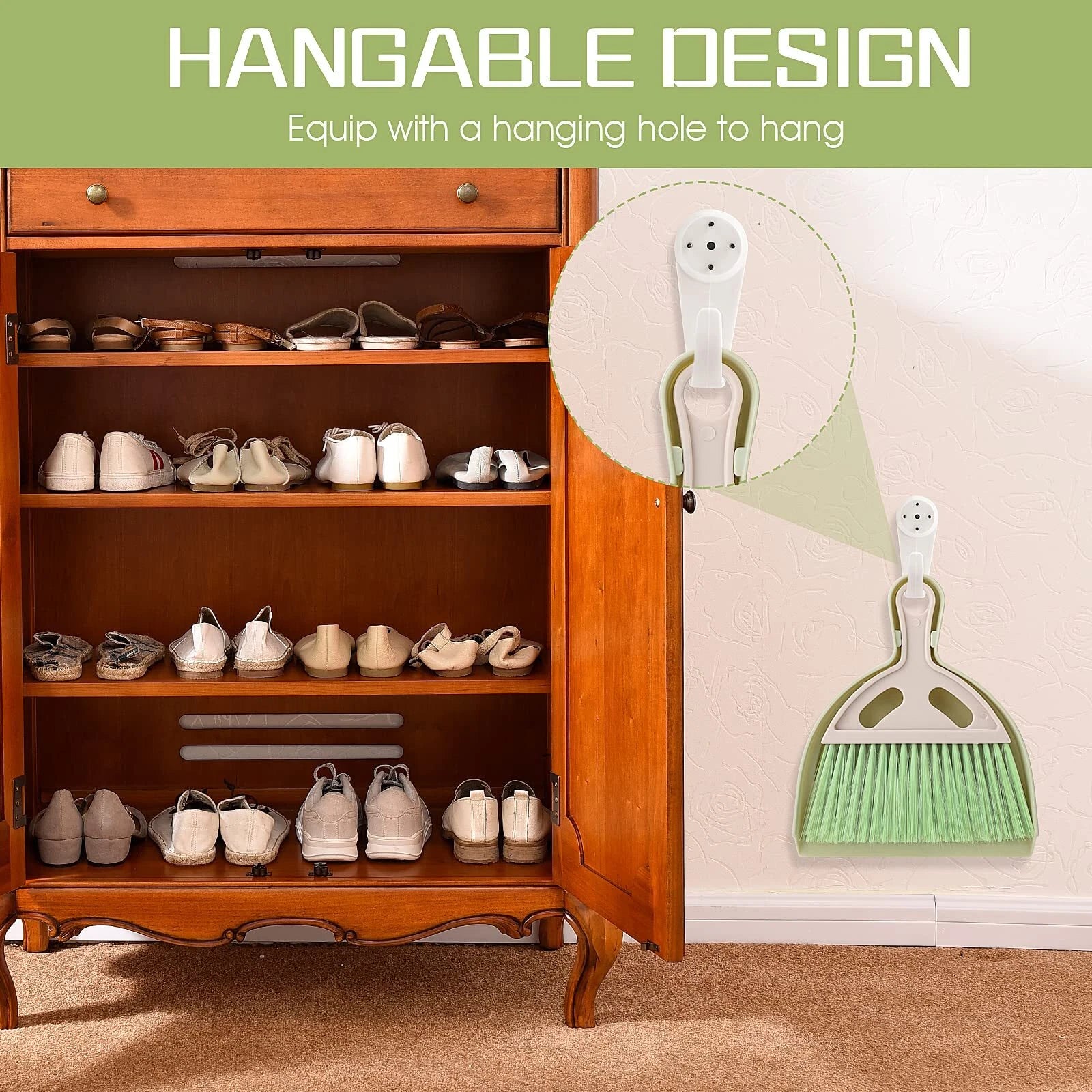 Small Broom And Dustpan Cleaning Set Mini Whisk Dustpan And Brush With Handle Po