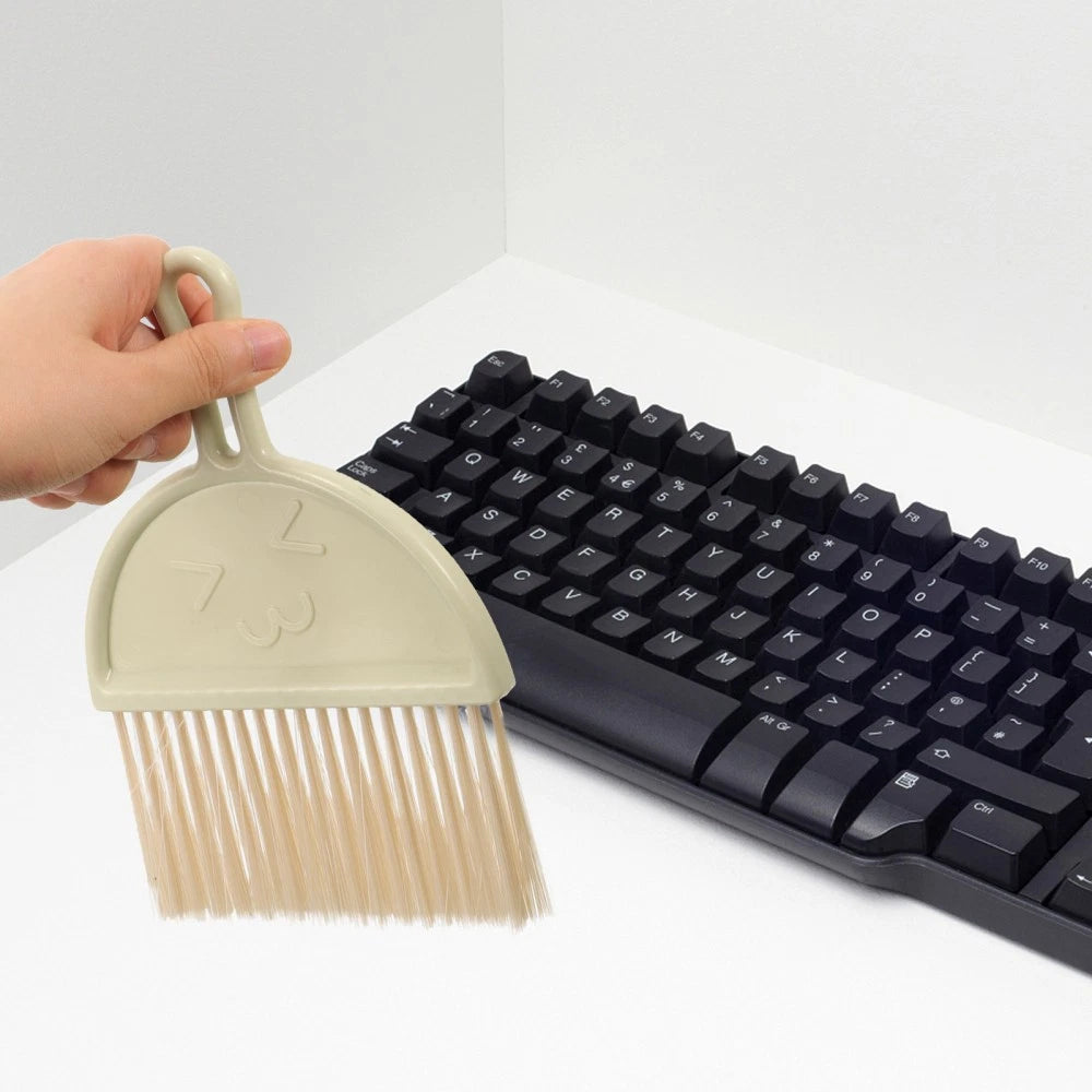 Cleaning Brush Set Worktop Dustpan Countertop Child Table Handheld Broom