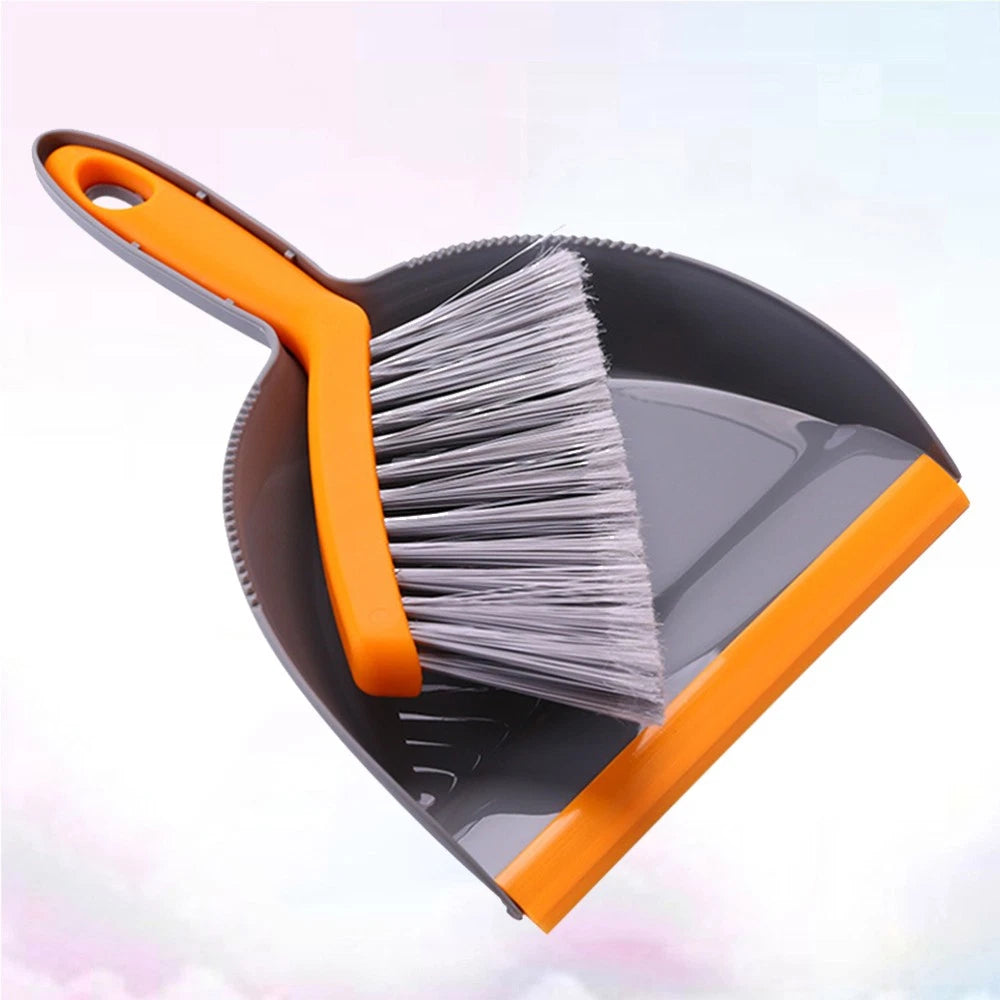3 Count Mini Broom Set Dust Pan and Brushes Desktop Hand Dustpan Small