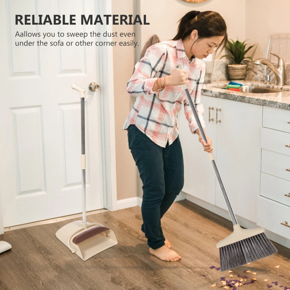 Broom Dustpan Set Sweeping Brush Indoor Office Small Brushes for Cleaning