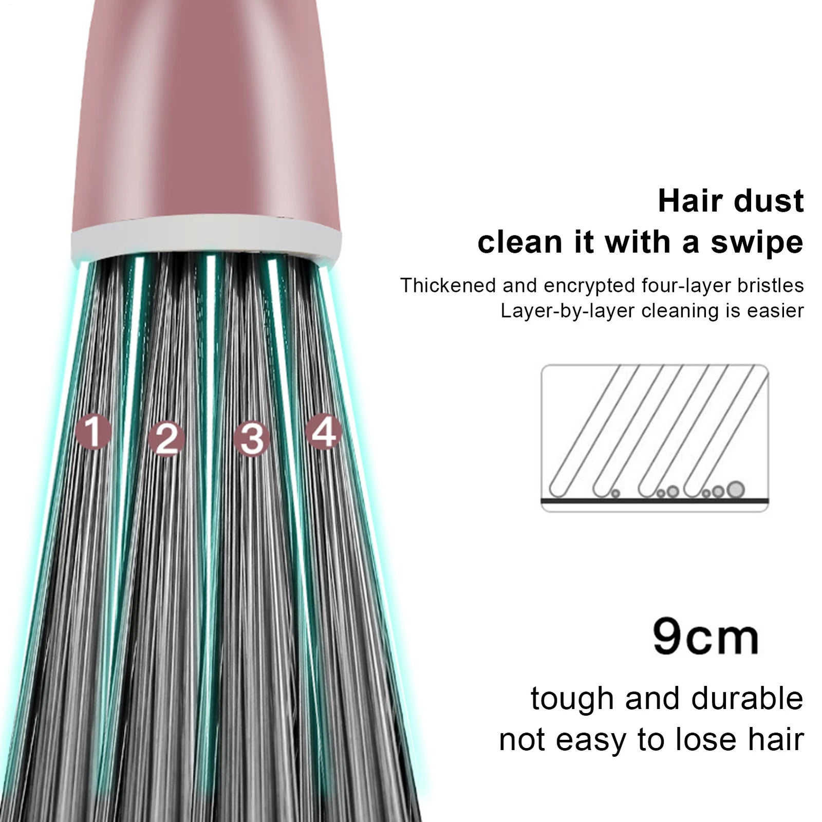 Broom And Dustpan Set Stand Up Broom And Dustpan With Teeth Lightweight Grand