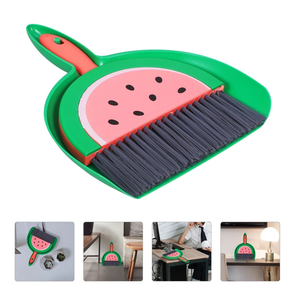 Mini Broom Set Sweeping Brush and Dustpan Desktop Small Dad Child with