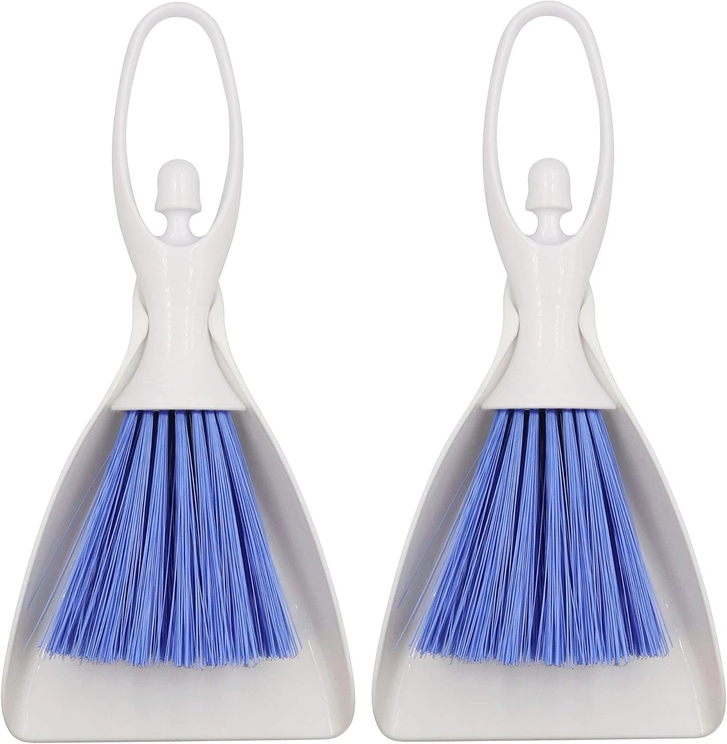 Hand Broom and Dustpan Set, Mini Brush Nesting Tiny Cleaning Whisk, Ergonomic Gr
