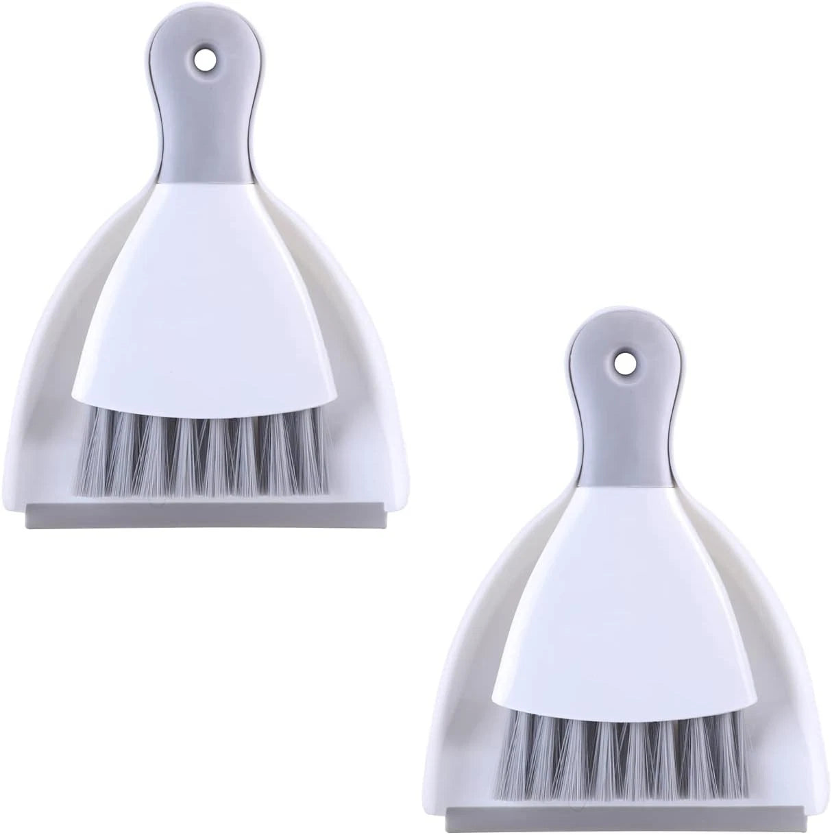 Small dustpan and brush set, broom and dustpan with rubber edge