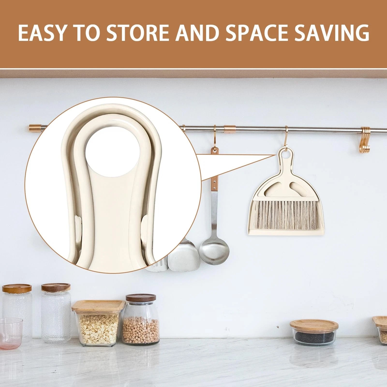 Mini Broom and Small Dustpan Brush - Hand and Set and for Cat Litter Kitchen