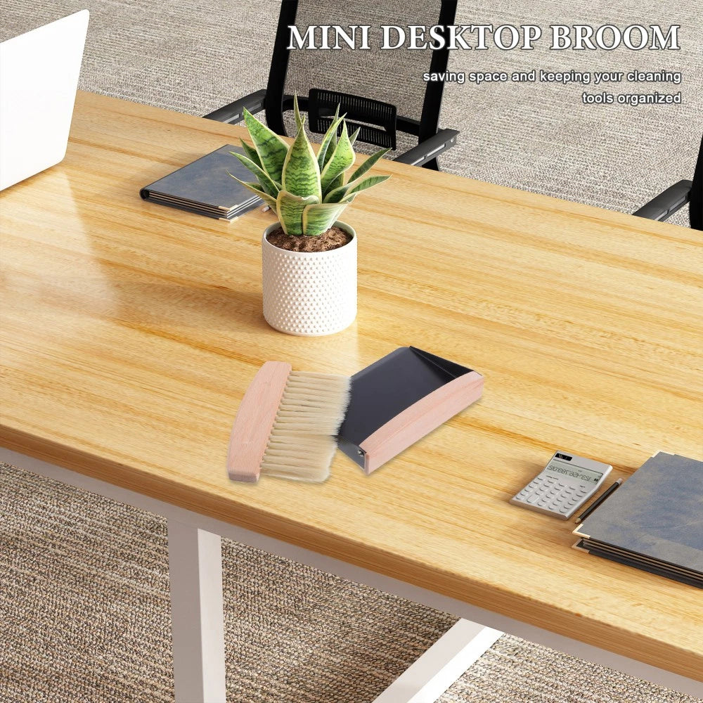 Mini Broom Dustpan Small and Brush Set Brooms for Sweeping Indoor Handheld