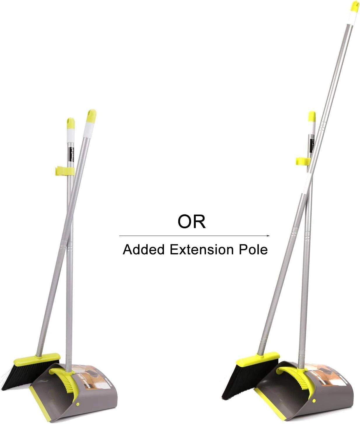 Broom dustpan set, suitable for home kitchen, office hall floor.