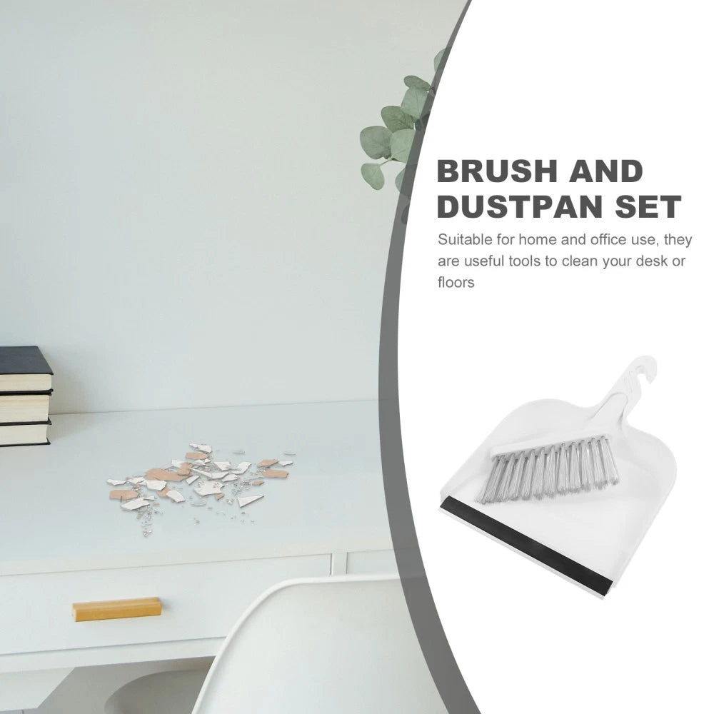 Mini Desktop Broom Set Small Dustpan and Brush Child Tabletop with