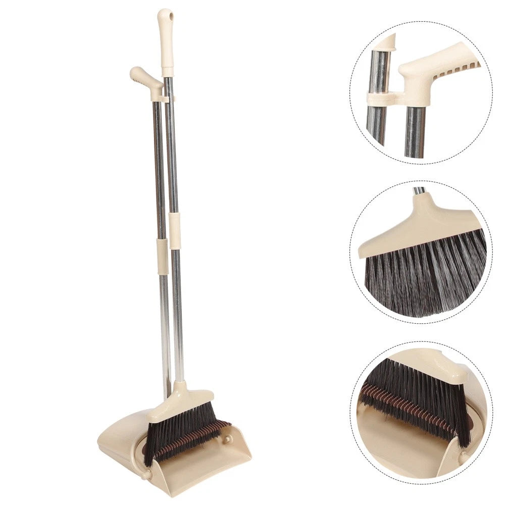 Broom Dustpan Set Sweeping Brush Indoor Office Small Brushes for Cleaning