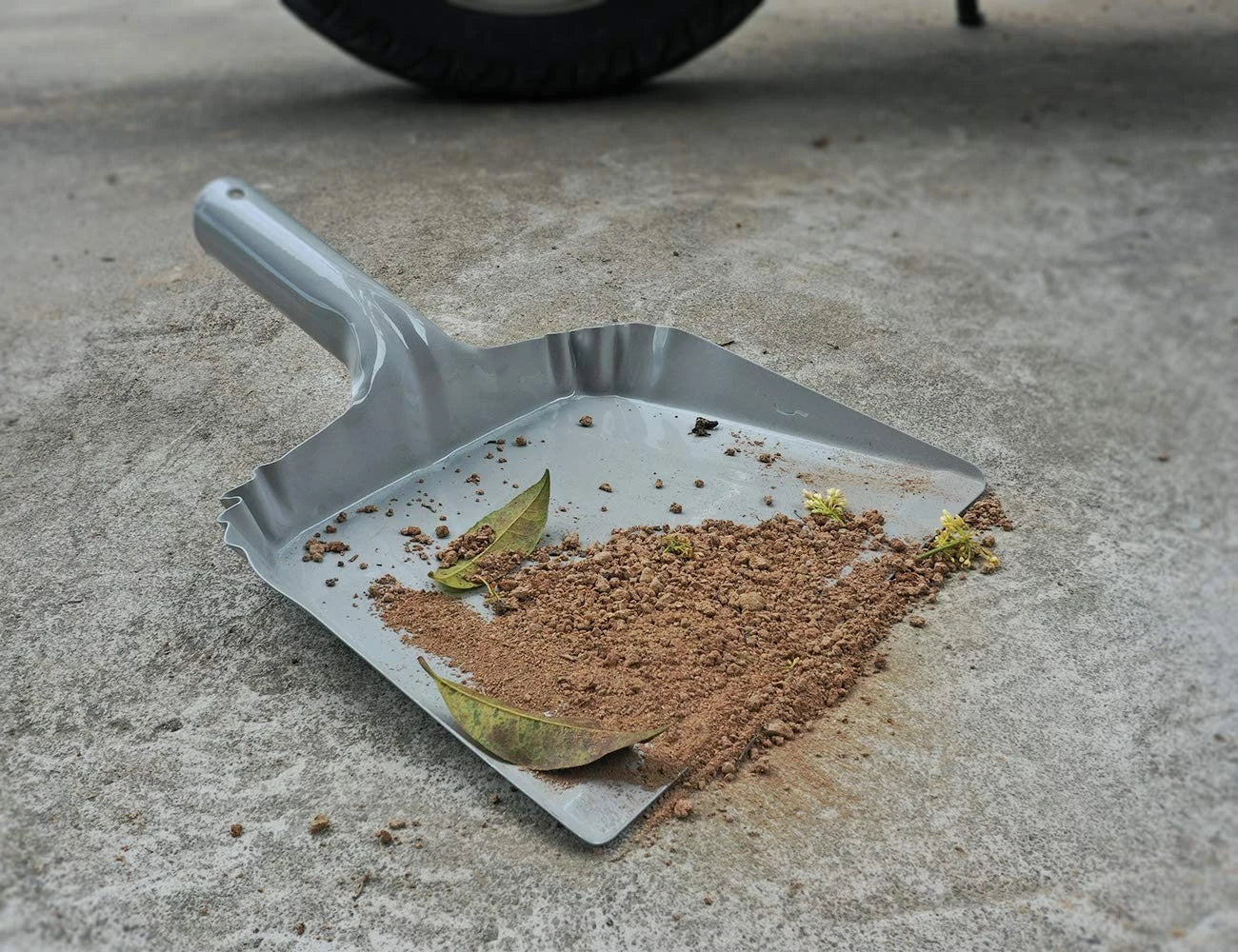 OAKART Metal Dust Pan and Brush Set Soft Bristle Wooden Broom Heavy Duty Pan ...