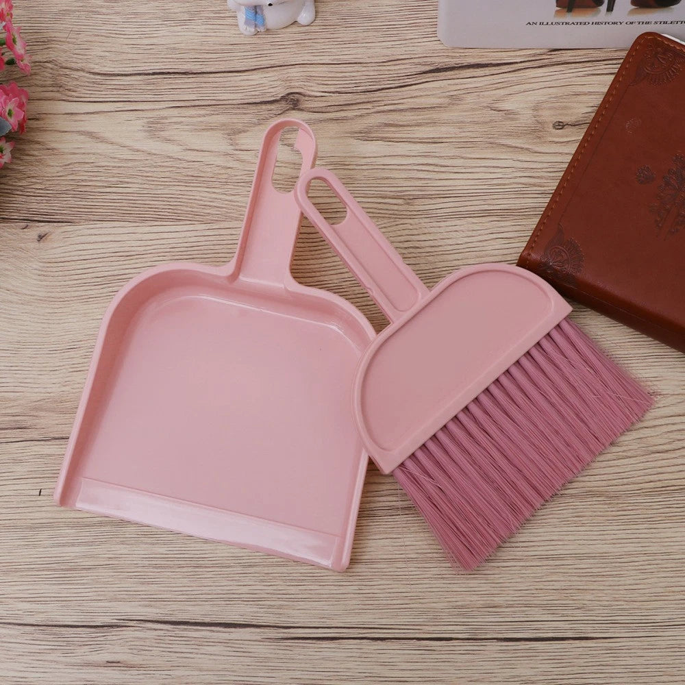 Mini Broom Dustpan Set and Cleaning Tools for Housekeeping Desktop Brush