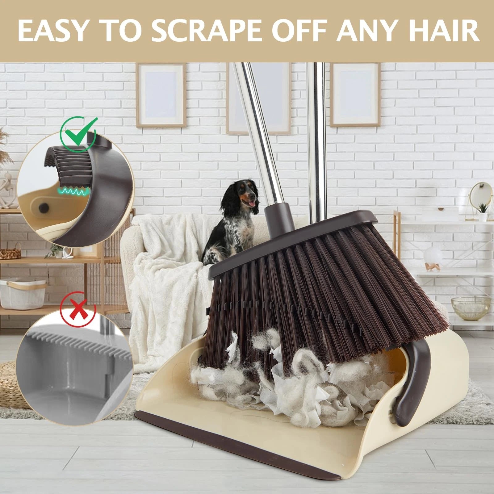 Broom And Dustpan Set Dustpans With Broom Combo For Home Heavy Dust Broom And Du