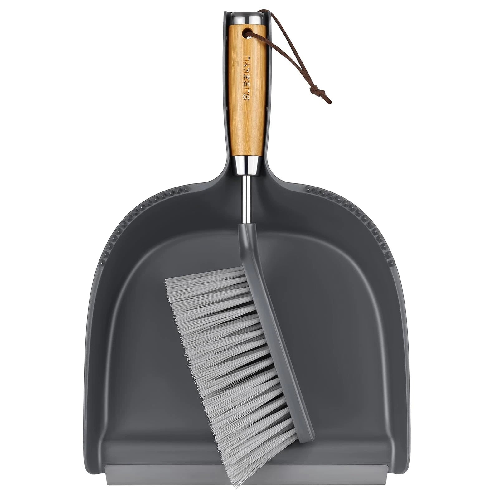 Dustpan and Brush Set with Stainless Steel Handle Hand Mini Broom and Dustpan...