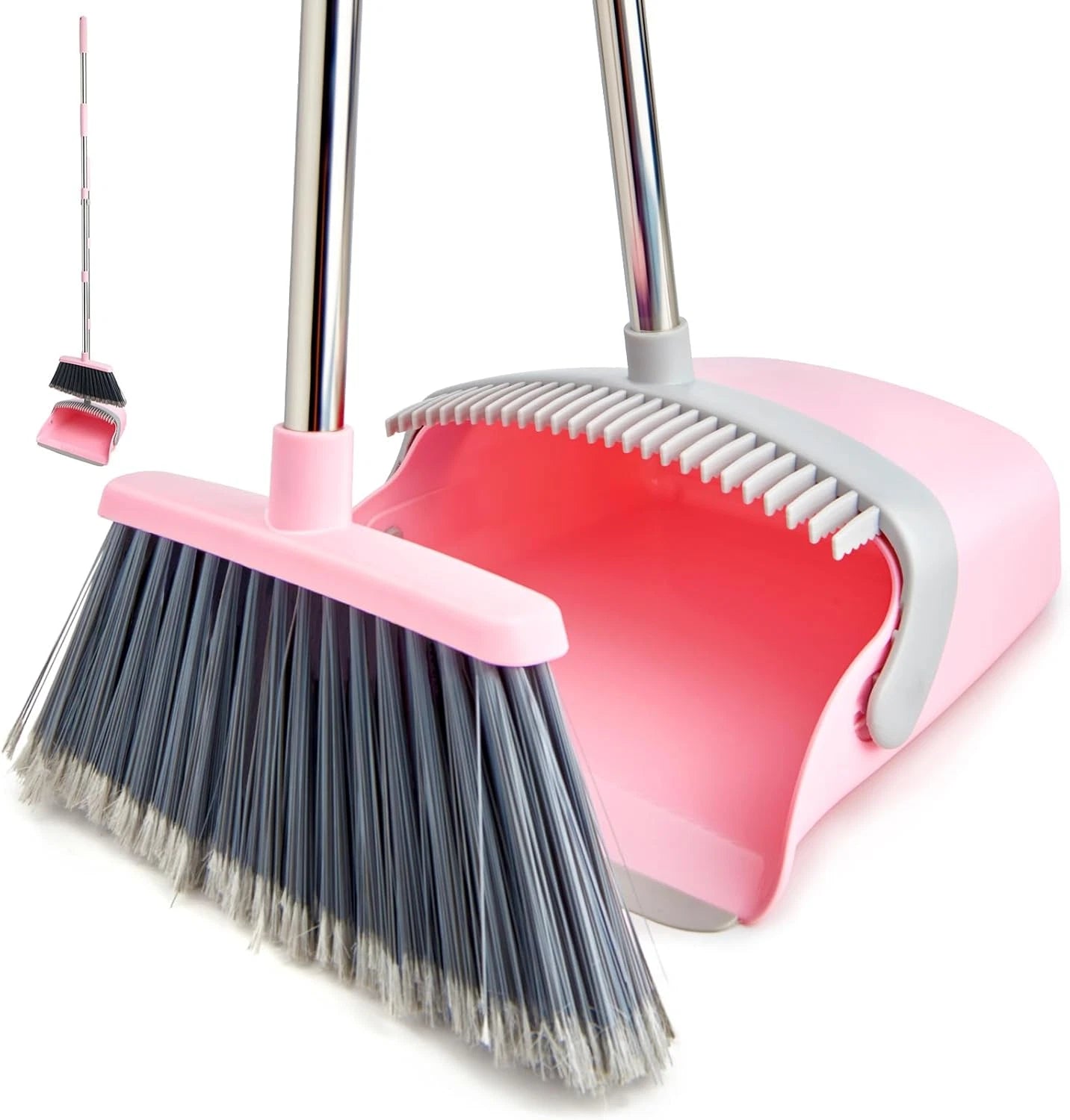 Broom Dustpan Set Dustpans Combo Home Heavy Dust Long Handle Pan Kitchen Office