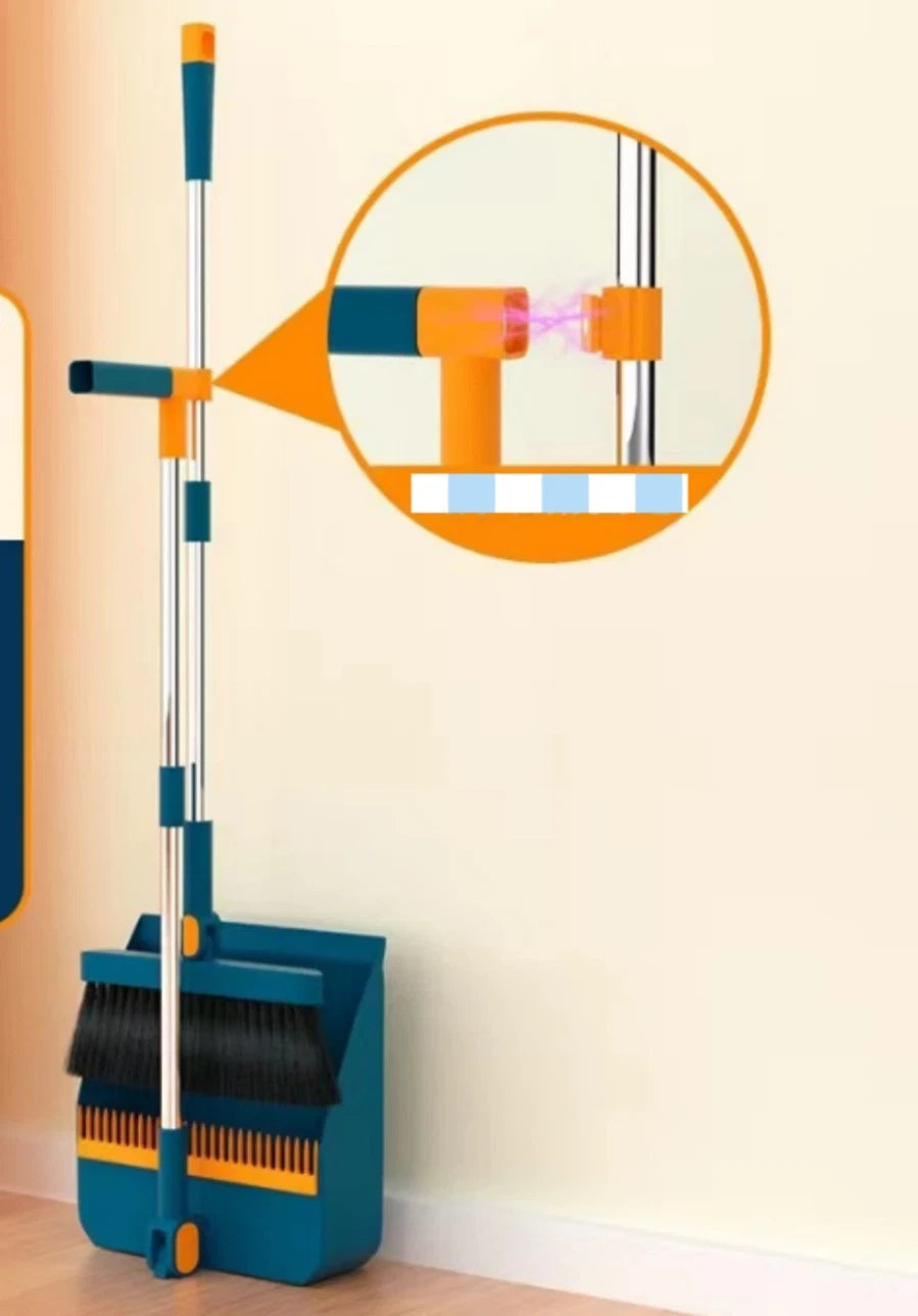 2p Set Of Brand New 3-in-1 Rotatable And Foldable Magnetic Suction Broom Dustp*
