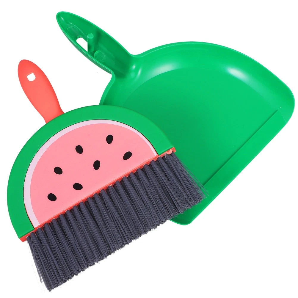 Mini Broom Set Sweeping Brush and Dustpan Desktop Small Dad Child with