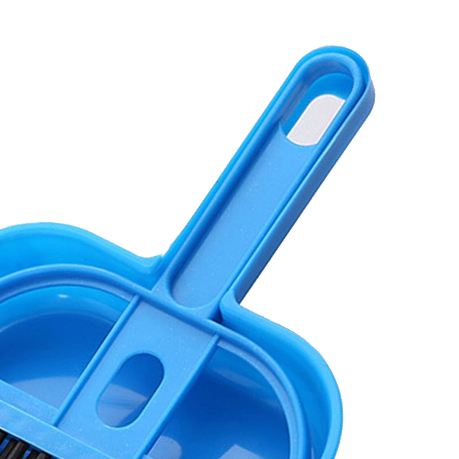 (Blue)Small Hand Broom Dustpan Set Multifunctional Portable Table Top Brush