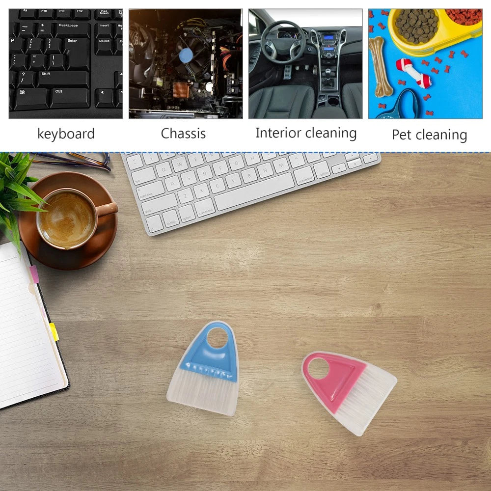 2 Sets Cleaning and Sweeping Desktop Mini Broom Dad Bridegroom Dustpan