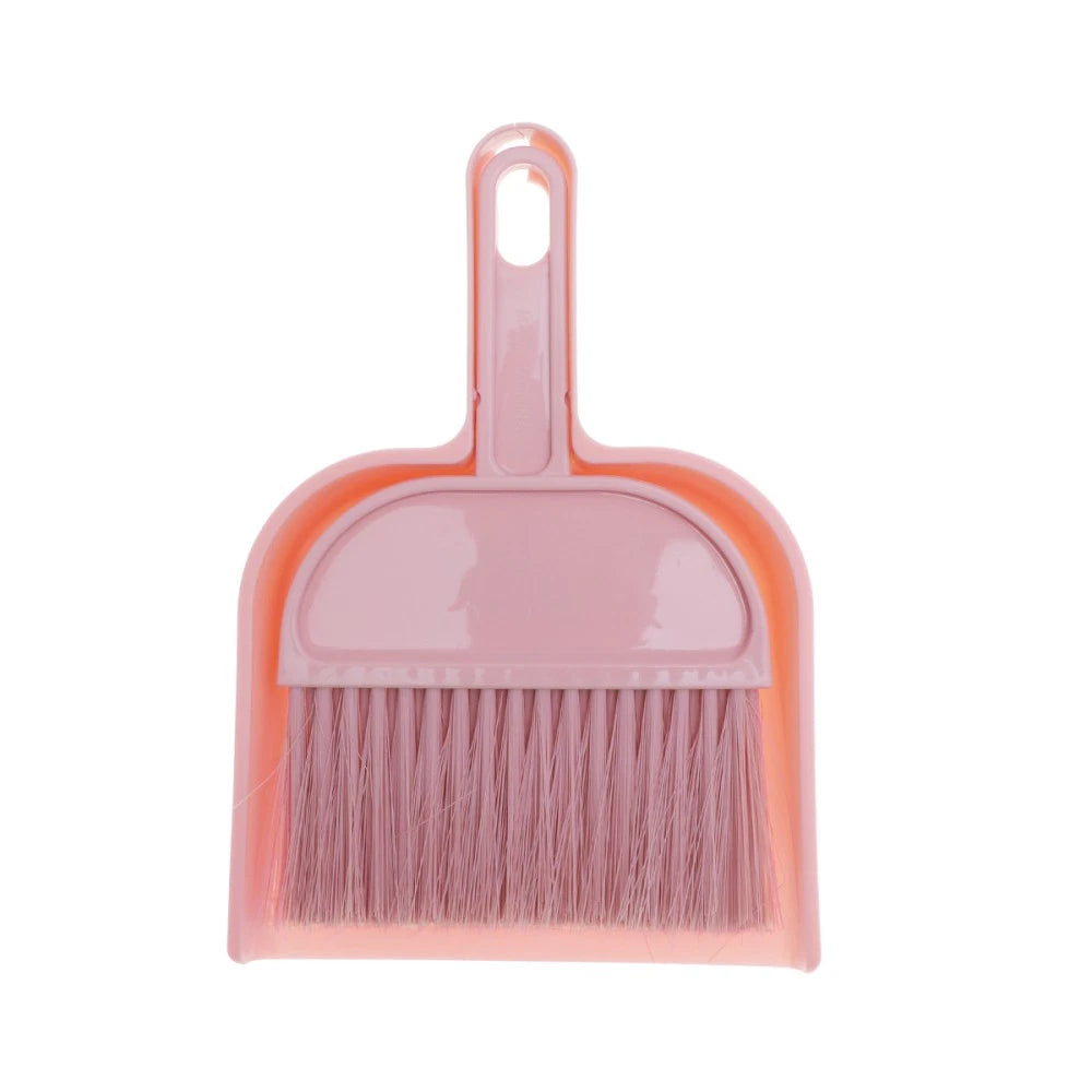 Mini Broom Dustpan Set Brush Desktop Cleaning Tools for Housekeeping Pet Hair