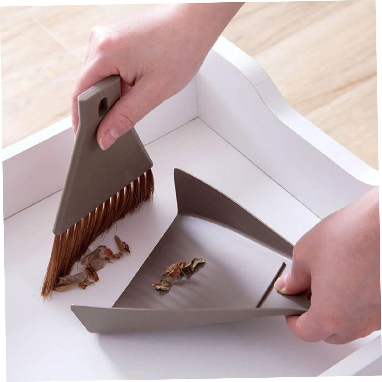 2set Mini Broom Dustpan Set Cleaning Brush for Desktop Small Spaces for Compu...
