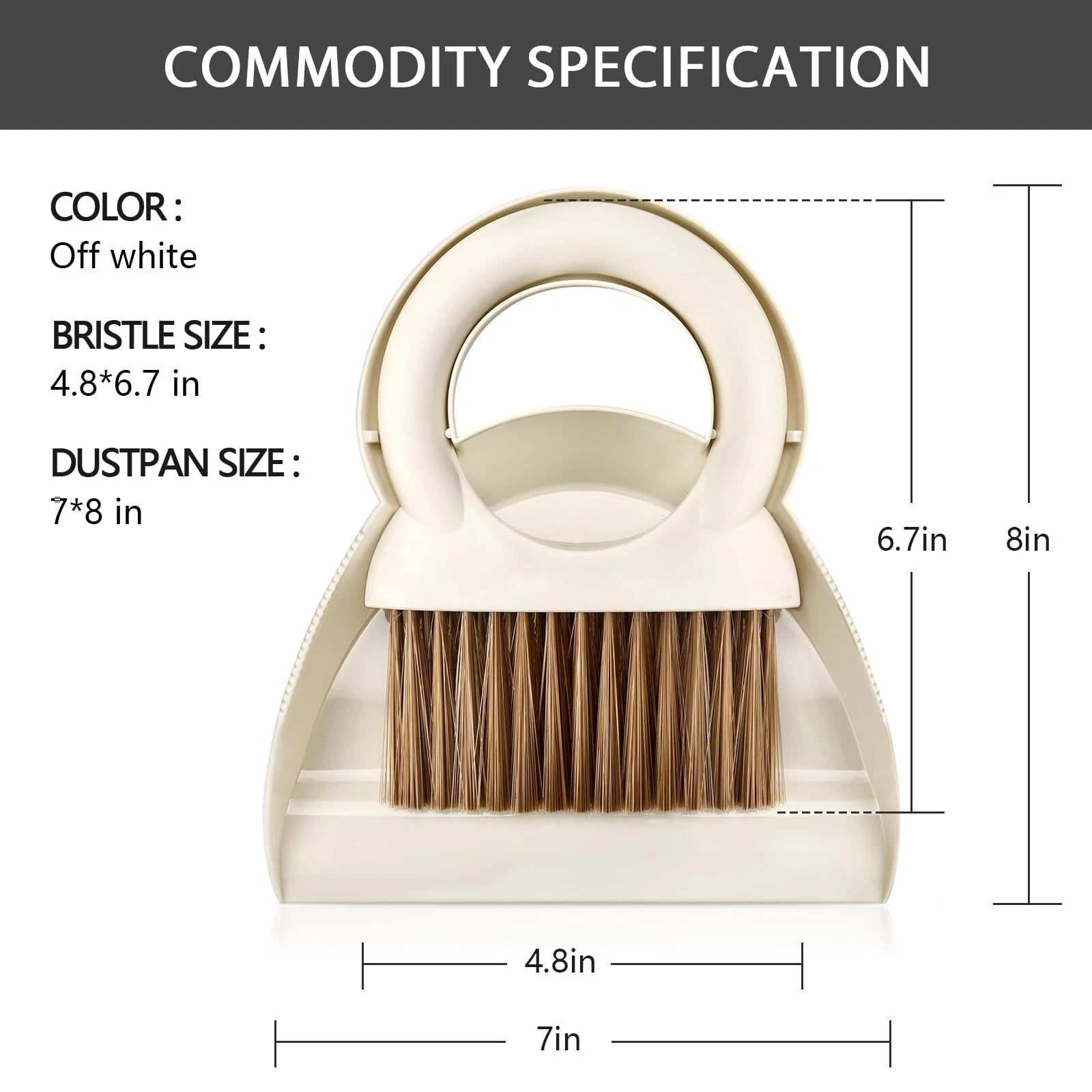 Mini Hand Broom and Dustpan Set Small Brush and Pan for Cleaning Home Camping...