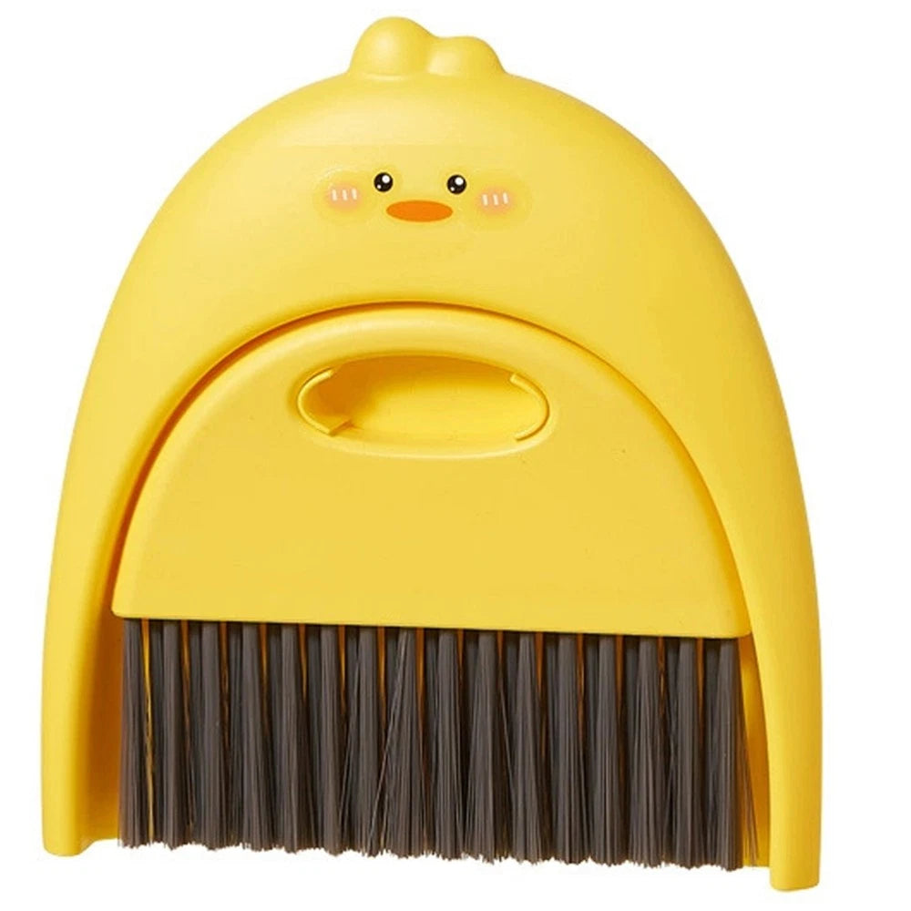Mini Dustpan Set Child Portable Broom Tabletop Cleaning Brush and