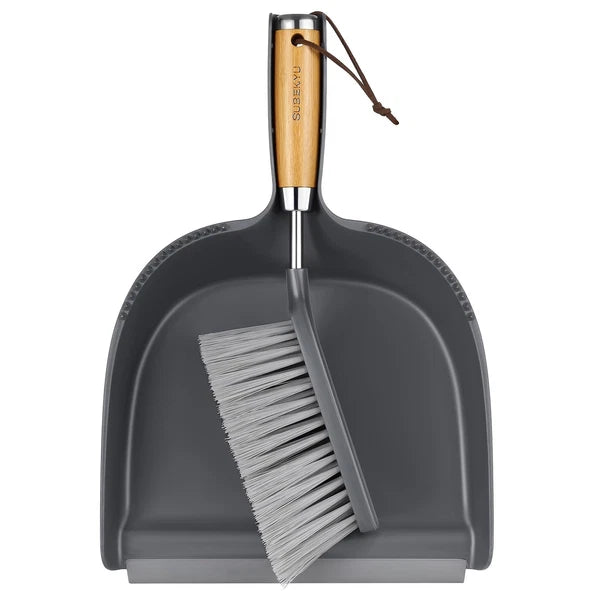 Dustpan and Brush Set with Stainless Steel Handle Hand Mini Broom and Dustpan...