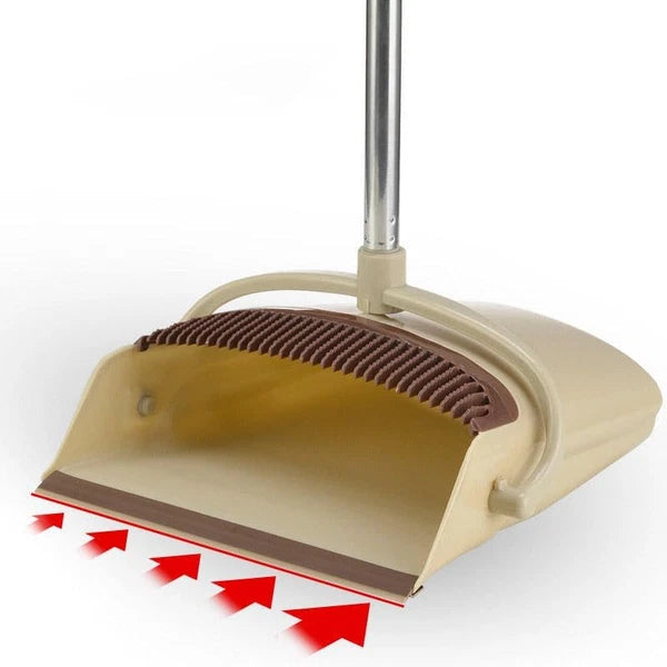 Broom and Dustpan Set, Broom with Dustpan Combo Set, Brooms for Sweeping Indoor,