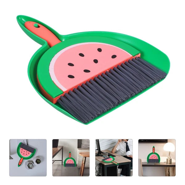 Mini Broom Set Sweeping Brush and Dustpan Desktop Small Dad Child with