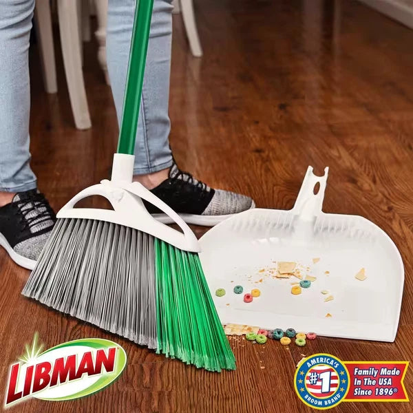 Extra-Large Precision Angle Broom and Dustpan Set Cleaning Tools