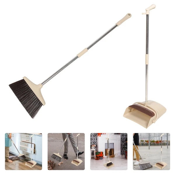 Broom Dustpan Set Sweeping Brush Indoor Office Small Brushes for Cleaning
