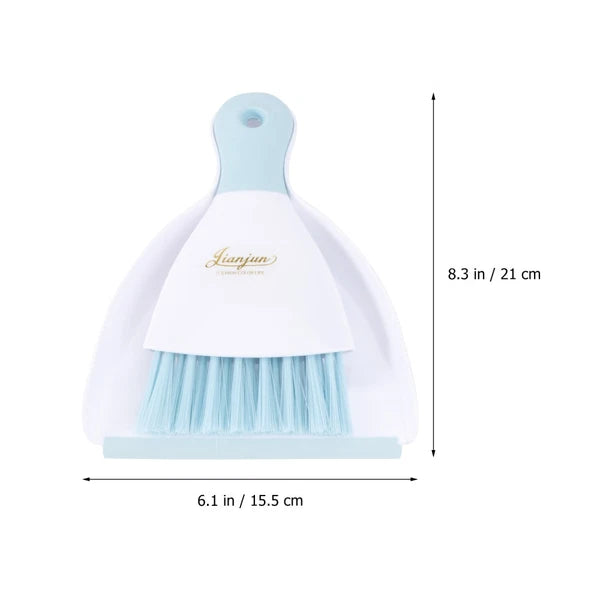 2 Pieces Convenient Small Dustpan Set Household Supplies Desktop Cleaner
