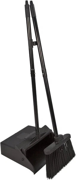 Lightweight Duo-Pan Broom Set with Pivoting Dustpan for Effortless Cleaning