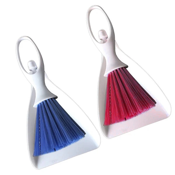 2 Sets Desktop Broom Table Dustpan Brush Cleaner Household Supplies