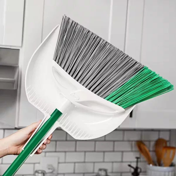 Extra-Large Precision Angle Broom and Dustpan Set Cleaning Tools