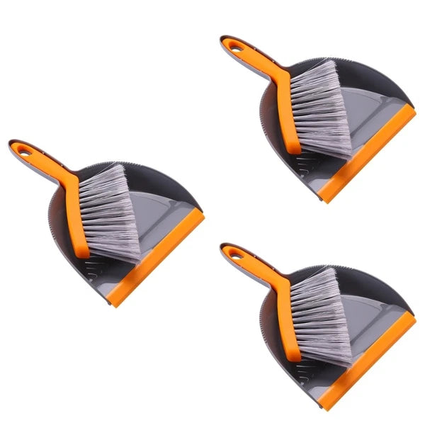 3 Count Mini Broom Set Dust Pan and Brushes Desktop Hand Dustpan Small