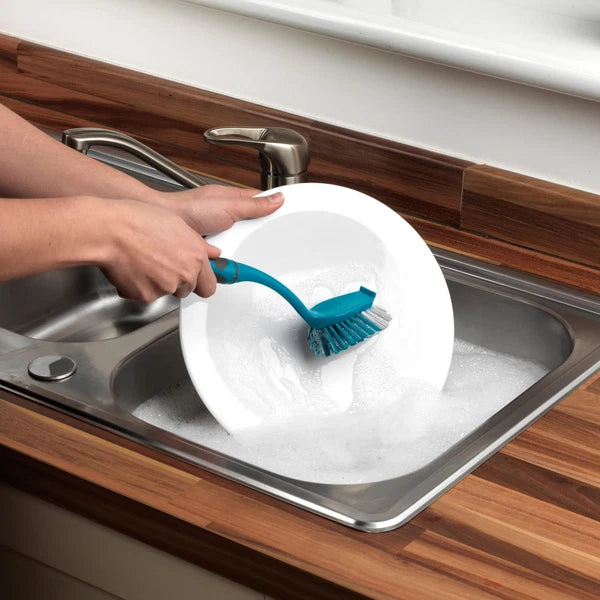 Cleaning Bundle with Broom, Dustpan and Brush Set, Scrubbing Brush