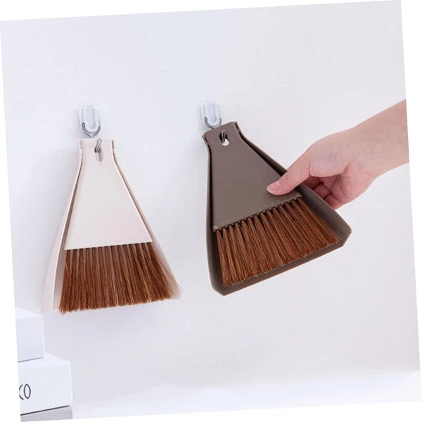2set Mini Broom Dustpan Set Cleaning Brush for Desktop Small Spaces for Compu...