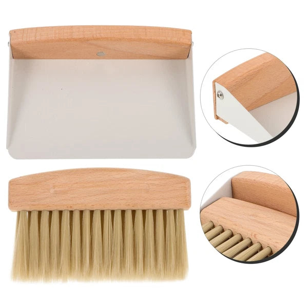 Dustpan Brush Mini Desktop Cleaning Kit Office Tabletop and Set Broom Hand