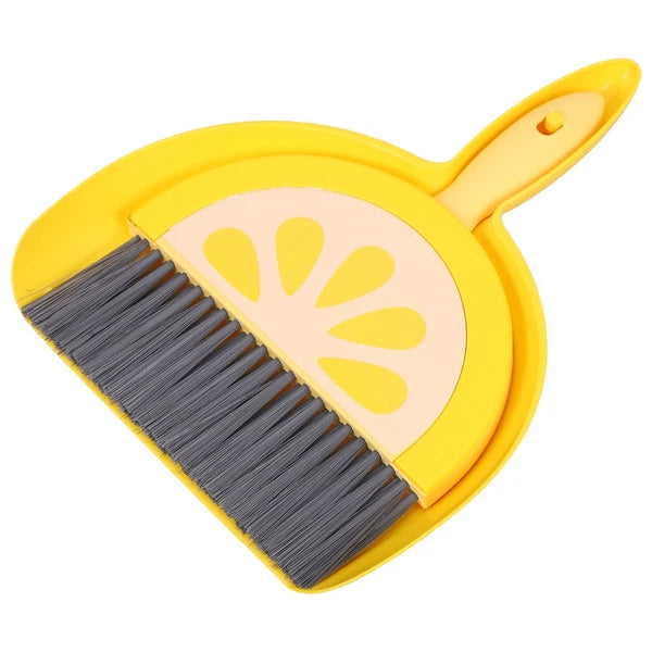Mini Broom Set Sweeping Brush and Dustpan Desktop Small Dad Child with