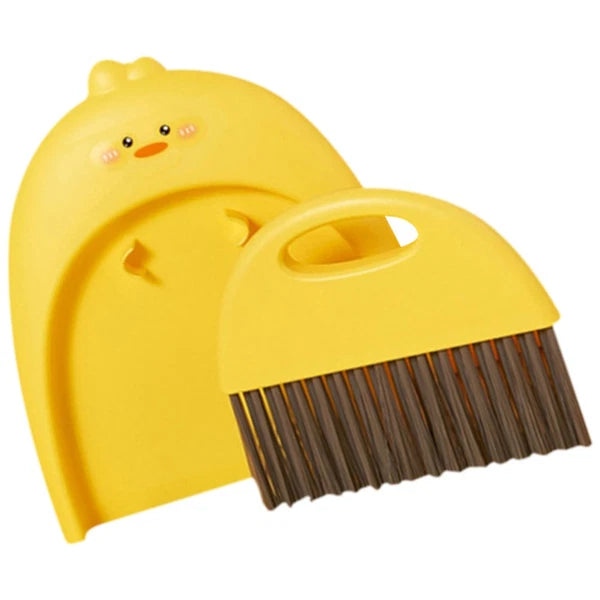 Mini Dustpan Broom Set Toddler Baby and Brush Small Hand Sweeping Countertop