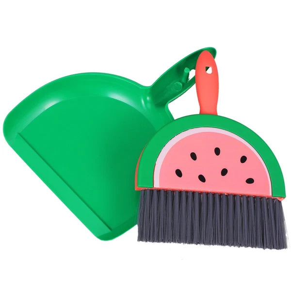 Mini Broom Set Sweeping Brush and Dustpan Desktop Small Dad Child with