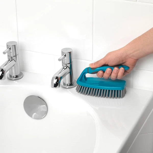 Cleaning Bundle with Broom, Dustpan and Brush Set, Scrubbing Brush