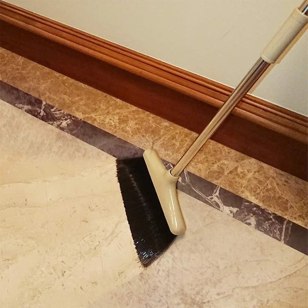 Broom and Dustpan Set Lightweight Upright Lobby Broom and Dust Pan Combo with Lo