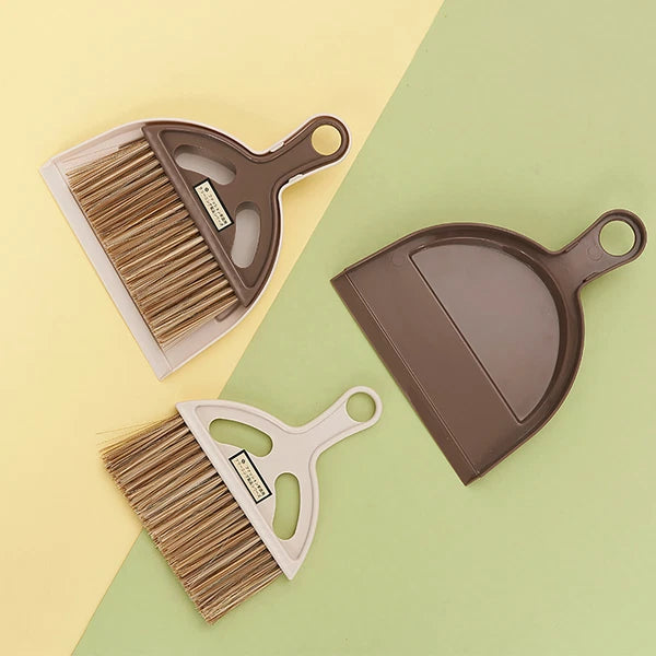 Elegant Mini Desktop CleaningE Brush Small Broom Dustpan Sweep Set Cleaning Tool