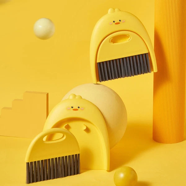 Mini Dustpan Broom Set Toddler Baby and Brush Small Hand Sweeping Countertop