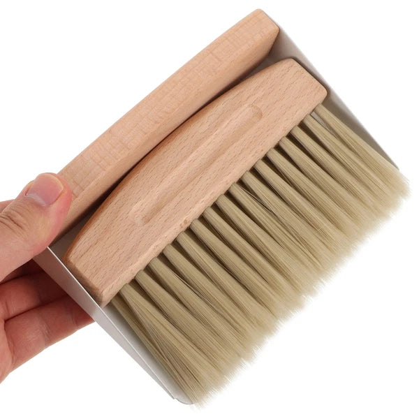 Desktop Cleaning Kit Miniature Dustpan Child Broom and Duster Whisk