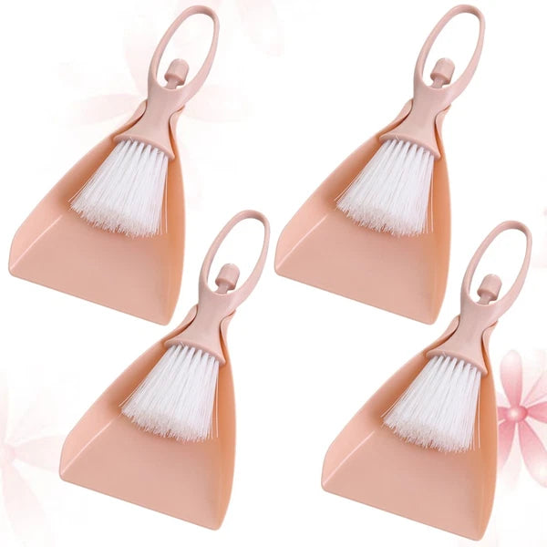 4 Sets Mini Broom Toddler Household Cleaning Kit Small Dustpan Brush